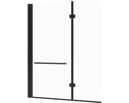 Černé sprchové dveře s madlem