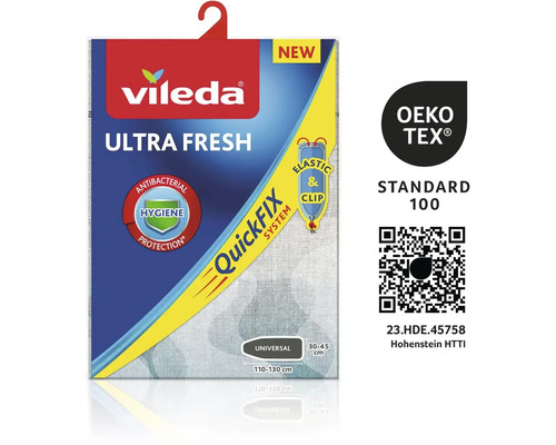Balení utěrky na podlahu Vileda Ultra Fresh s antibakteriální ochranou a systémem Quickfix