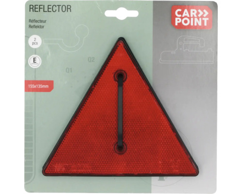 Trojúhelníkový reflektor v balení po dvou kusech