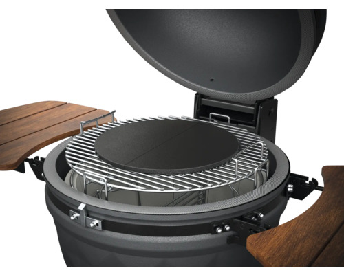 Gril s grilovacím roštem a kamennou deskou