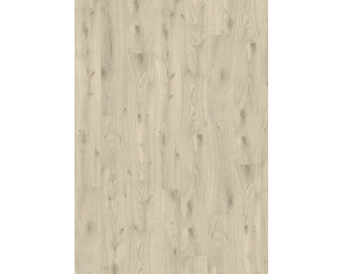 Světlá laminátová podlaha s dřevěným vzhledem.