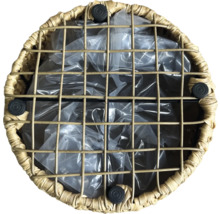 Koš polyratanový Lafiora Wicker Ø 35 x 30 cm přírodní