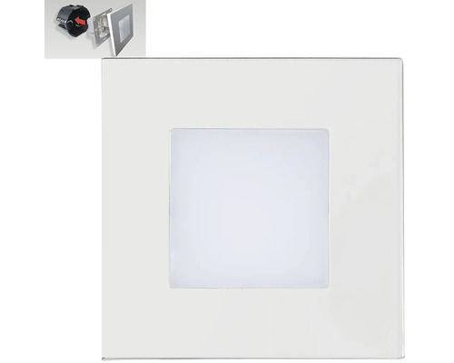 Čtvercové LED zapuštěné nástěnné svítidlo s montážní krabicí
