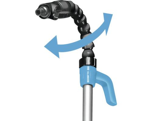 Nastavitelný kohoutek se šipkami označujícími směr