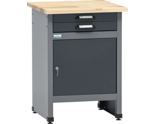 Spodní skříňka ponku se dvěma zásuvkami a uzamykatelnými dvířky