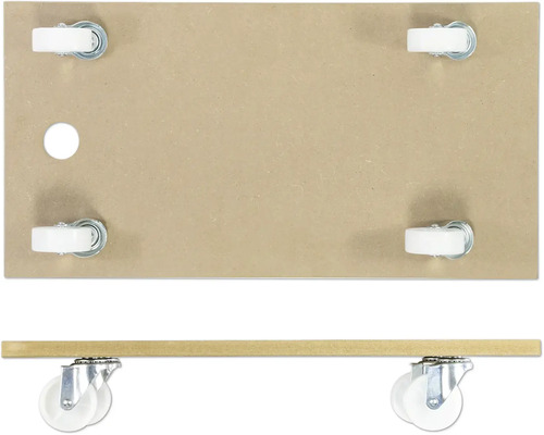 Dřevěná deska se čtyřmi kolečky