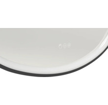 Detail zrcadla s dotykovým senzorem a funkcí vyhřívání