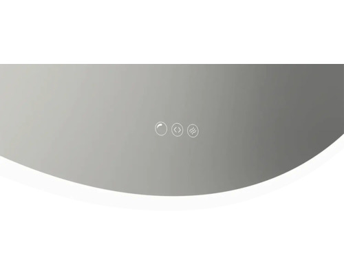 Symbolický obrázek pro ovládání zrcadla s osvětlením, stmívačem a topením.