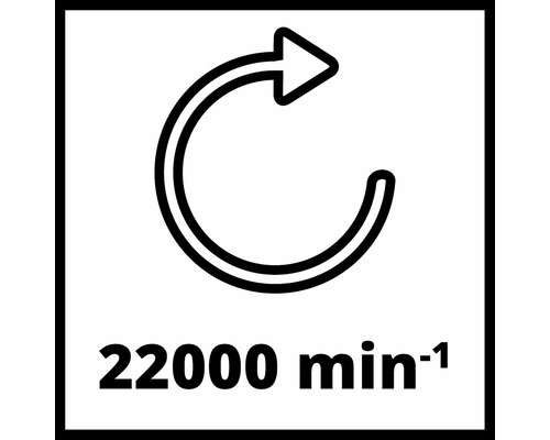 Symbol 22000 otáček za minutu