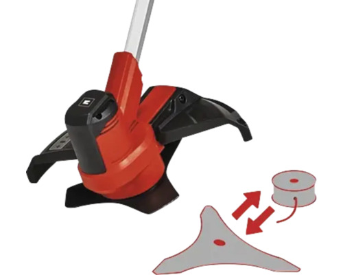 Strunová sekačka s cívkou a nožem