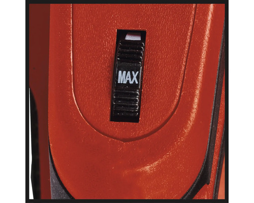 Detailní pohled na nástroj s přepínačem v maximální poloze