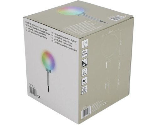 Balení LED solární koule pro zahradu s proměnlivými barvami