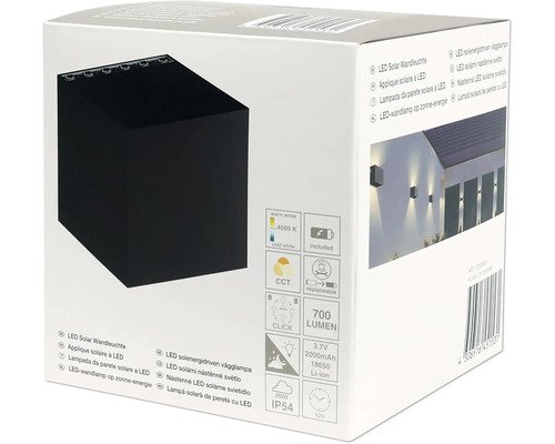Balení solárního LED nástěnného svítidla