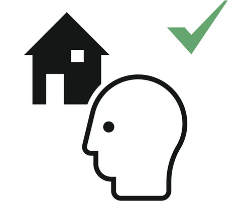 Symbol pro promyšlené plánování domu