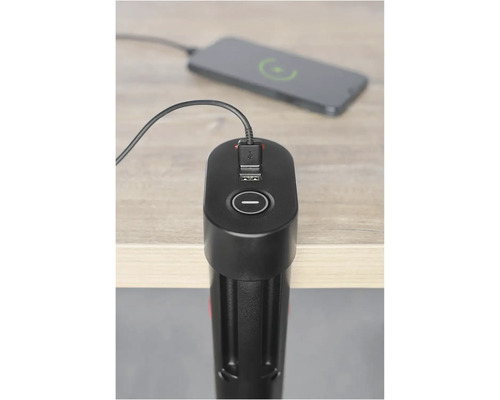 Rozbočovací zásuvka s USB portem a nabíjecím kabelem pro mobilní telefon