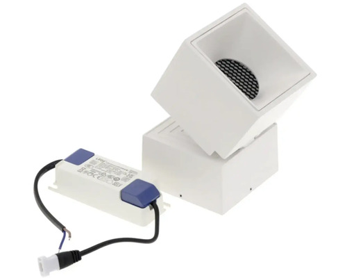 Čtvercové nástěnné svítidlo se světelným zdrojem a předřadníkem