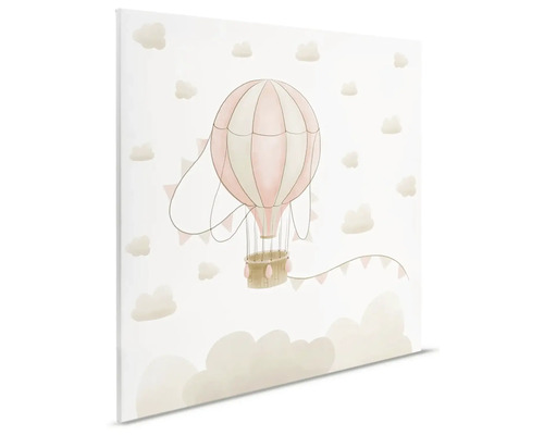 Obraz na plátně s motivem horkovzdušného balónu a mraků