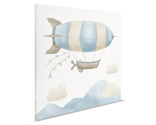 Malovaný obraz vzducholodi na plátně