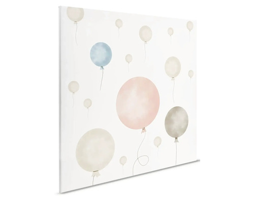 Plátno s akvarelovými balónky do dětského pokoje