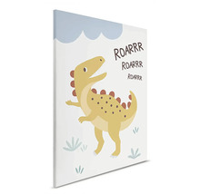 Plátno s motivem dinosaura a nápisem ROARRR