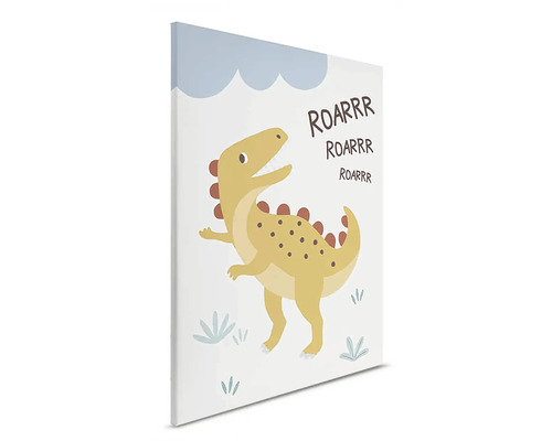 Plátno s motivem dinosaura a nápisem ROARRR