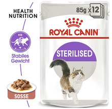 Royal Canin Sterilised krmivo pro kočky v 85gramovém porcovaném sáčku, 12 kusů