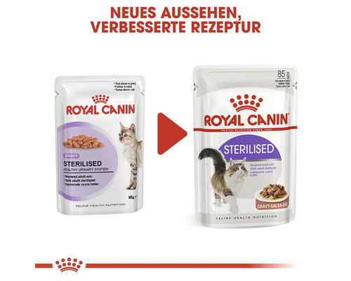 Krmivo pro kastrované kočky Royal Canin, nový vzhled, vylepšená receptura