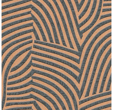Detail tapety s geometrickým pruhovaným vzorem