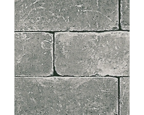 Obdélníková kamenná zeď s cihlovou vazbou