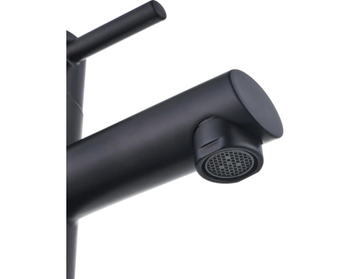 Černá umyvadlová baterie