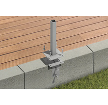 Držák sloupku pro upevnění dřevěné terasy k betonovému soklu