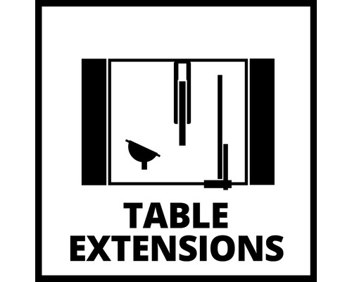 Symbol pro prodloužení stolu