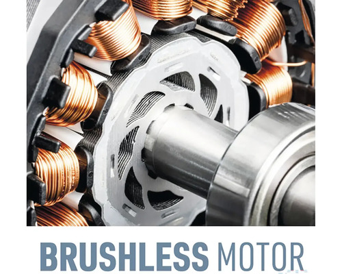 Detailní záběr bezkartáčového elektromotoru