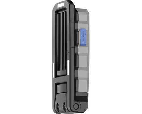 Šedé pracovní světlo se symbolem USB