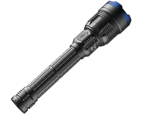 Šedá LED svítilna s USB portem
