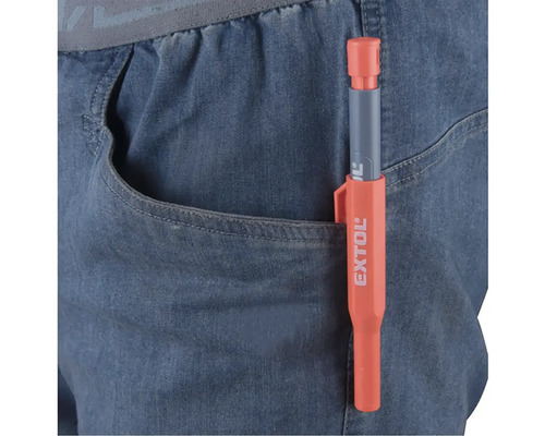 Zvýrazňovač Extol v kapse kalhot