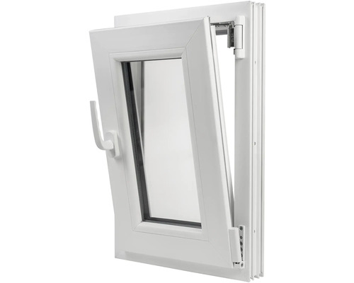 Sklopné bílé plastové okno