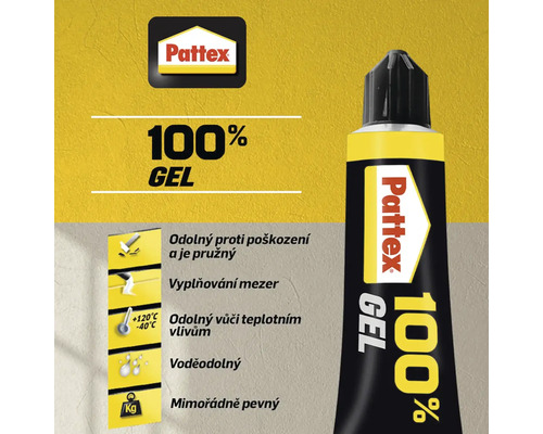 Lepidlo Pattex 100 procent gel v tubě