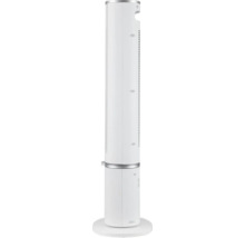 Bílý věžový ventilátor pro vnitřní použití