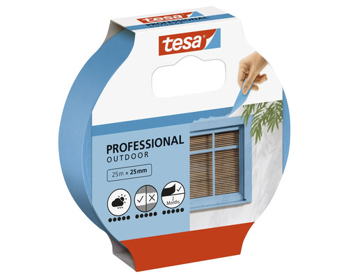 Tesa Professional Outdoor malířská krepová lepicí páska role 25 metrů krát 25 milimetrů