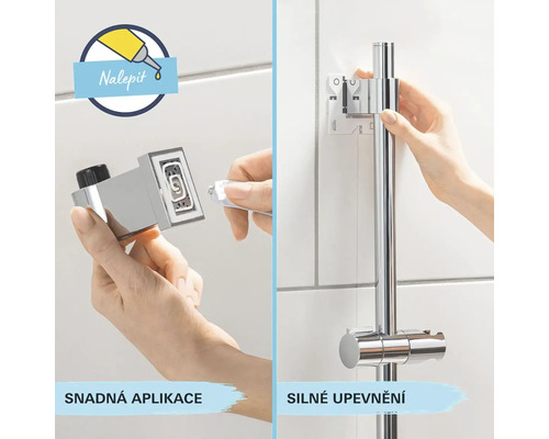 Instalace sprchové tyče v koupelně