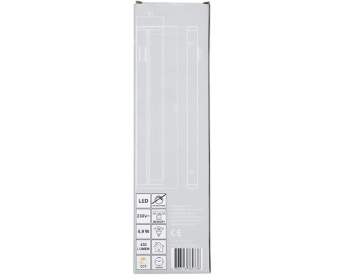 Balení nestmívatelné LED lampy s 4,9 W, 430 lumenů a životností 30 000 hodin