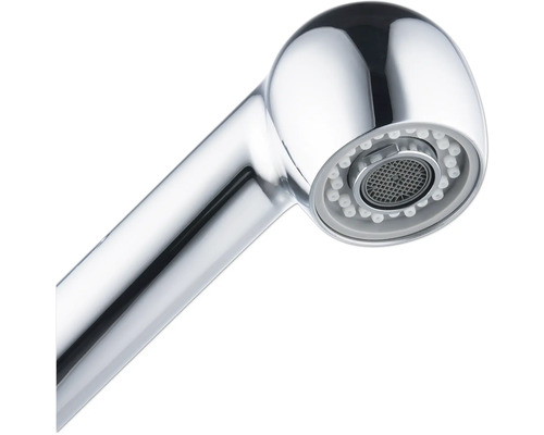 Chromovaný výtok vodovodní baterie