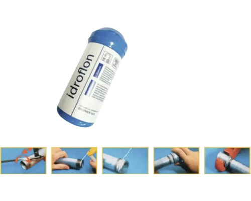 Těsnicí prostředek na závity Idroflon s příklady použití