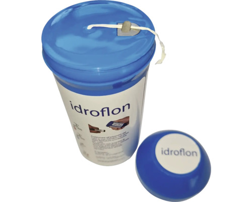 Idroflon těsnicí konopí dóza s těsnicím konopím a dávkovacím zařízením