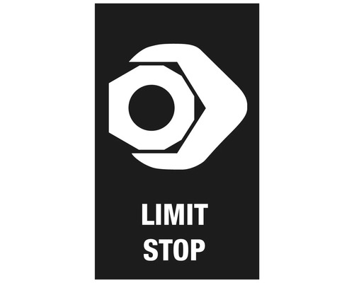 Symbol pro koncový doraz