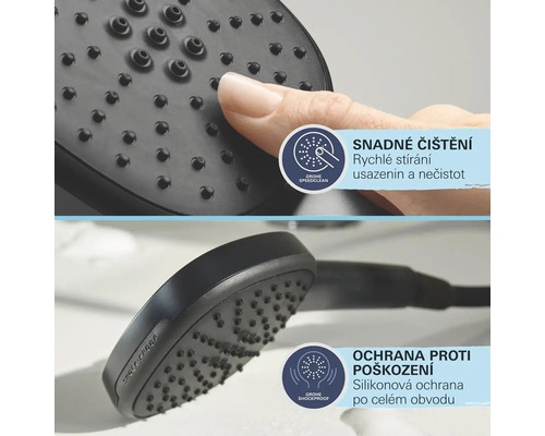 Ruční sprcha Grohe s funkcí SpeedClean a ochranou Shockproof