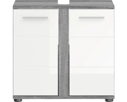 Skříňka pod umyvadlo se dvěma dvířky a úchyty