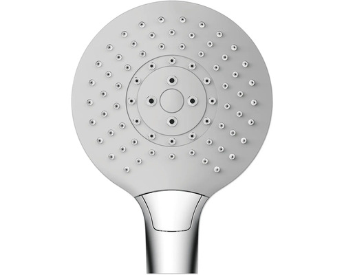 Kulatá sprchová hlavice s několika režimy proudu