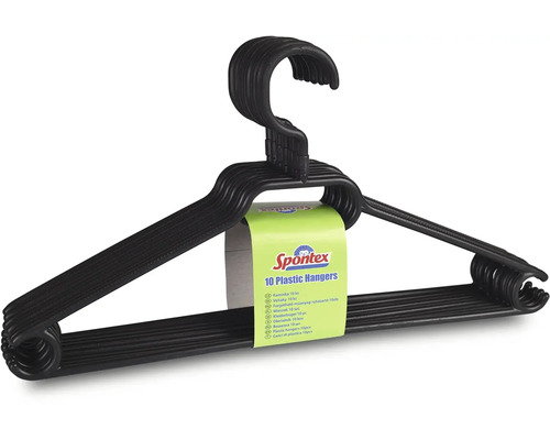 Deset plastových ramínek na šaty